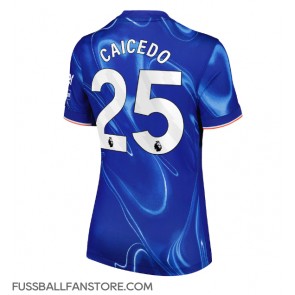 Chelsea Moises Caicedo #25 Replik Heimtrikot Damen 2024-25 Kurzarm